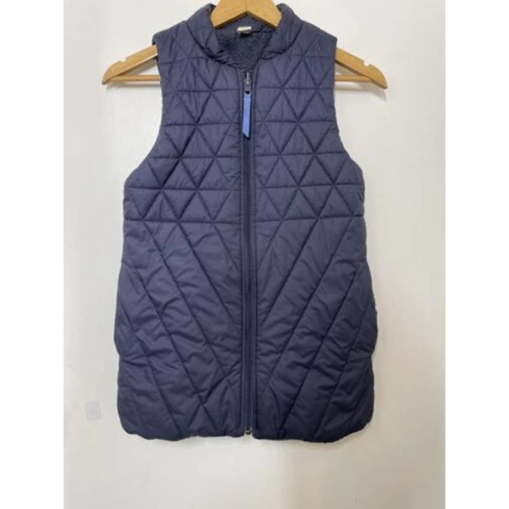 Ivivva by Lululemon Reversible Quilted Vest Navy Blue Girls Size 14